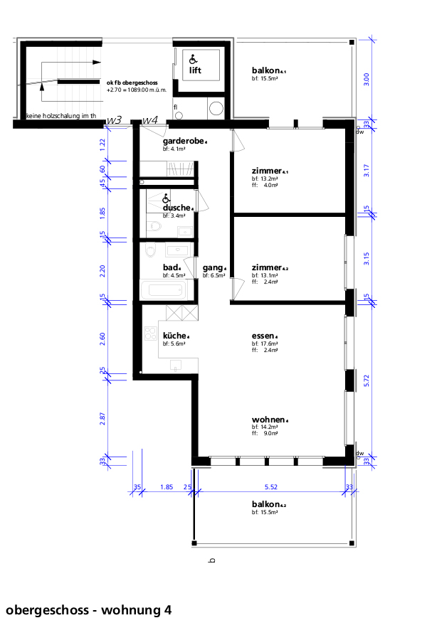 Wohnung 04 - Obergeschoss rechts - 3.5 Zimmer